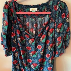 Maeve by Anthropologie patterned blouse
